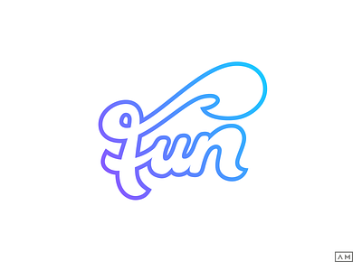 Fun hand-lettering logo design