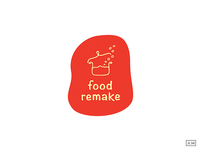 Food Remake Logo Design brand identity logo design food branding food logo design food visual identity line art logo lineart brand lineart branding lineart logo logo design logodesign monoline logo organic logo design