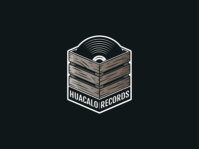Huacalo Records branding design graphic design illustration logo music recording studio records vinyl