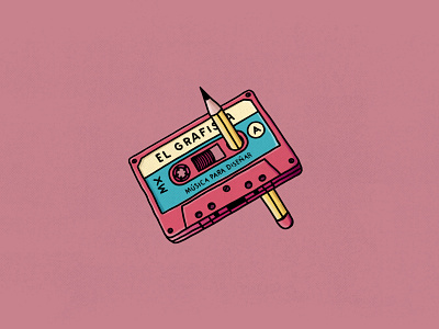 "El Grafista" Mix Tape branding cassette design graphic design illustration logo music retro vector vintage