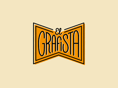 El Grafista Logo badge badge design branding design graphic design illustration lettering letters logo monoline vector