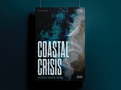 coastal crisis documentary poster branding design documentary illustration poster typography