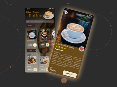 coffee shop mobile application design. by Naufal Farid on Dribbble