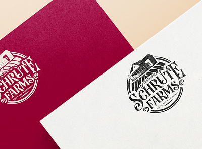 Schrute Farms Logo branding design dwight schrute graphic design illustration logo schrute farms the office typography vector
