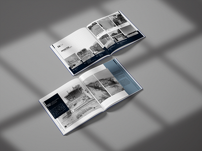 Brochure Construction Company brand design folleto