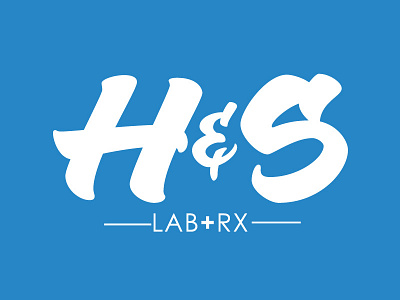 H&S Lab and Rx brush brushpen draft lab lettering logo rx sketch type typography venezuela