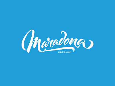 Maradona Agency agency brush brushpen calligraphy custom fabercastell lettering maradona tombow type