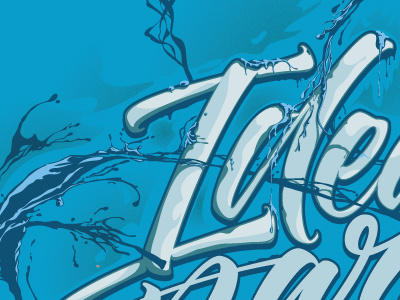 Type-illustration blue brush brushpen calligraphy custom fabercastell idea illustration lettering tombow twiter type