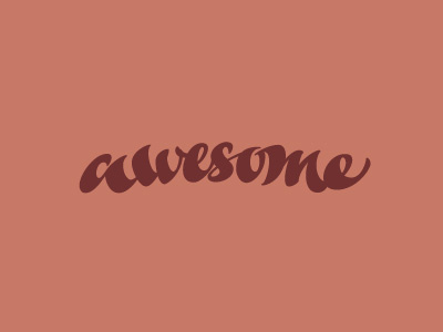 Awesome brush brushpen cloth draft lettering logo shirt sketch tombow type typography