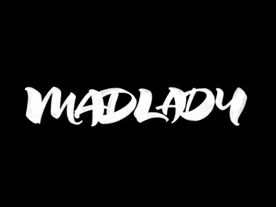 Madlady 01 brush brushpen clothing draft lettering logo sketch type typography