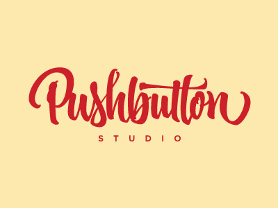 Pushbutton Studio brush brushpen calligraphy custom fabercastell lettering push pushbutton tombow type
