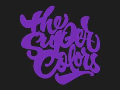 The Super Colors Tshirt brush brushpen calligraphy colors custom fabercastell joluvian lettering super tombow type