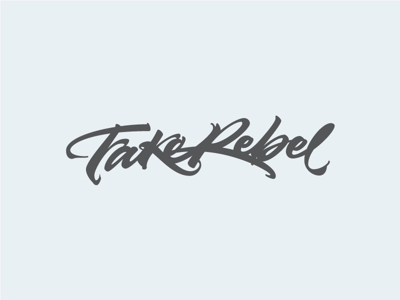 Fake Rebel Logo brush brushpen calligraphy custom fabercastell fake joluvian lettering monogram rebel tombow type