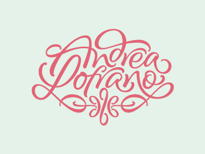 Andrea Lofrano Logo andrea brus calligraphy cloth fashion joluvian lettering maker typw