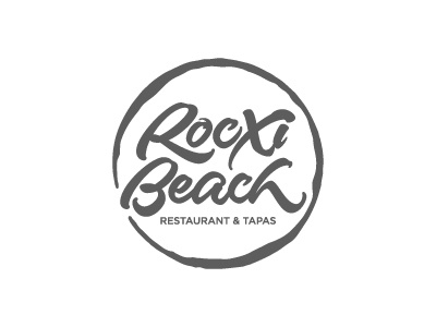 Rocxi Beach barcelona bcn beach brus calligraphy espana joluvian lettering maker restaurant rocxi spain