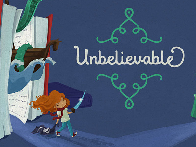 Unbelievable by Wink typeface book character dragons font girl type typography unbelievable wink