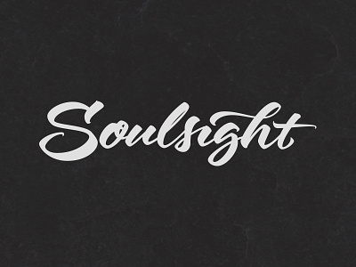 Soulsight - New Logo - brushpen calligraphy cloth handmade lettering logo sight soul soulsight type