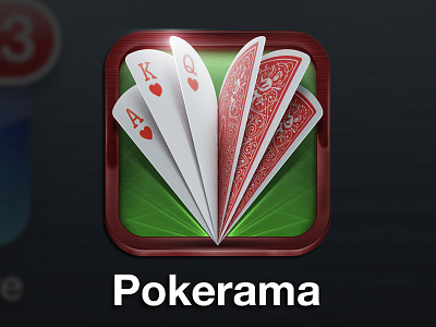 Pokerama Icon app app brushpen calligraphy card custom draw game handmade icon ios lettering logo poker type