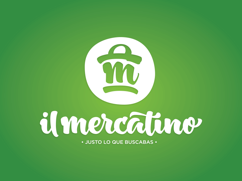 il Mercatino final logo brushpen calligraphy custom draw food handmade lettering logo market type