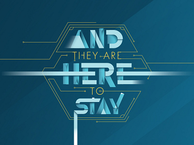 And they are... att blue connection geometric gradient here space tech telefonica type yellow