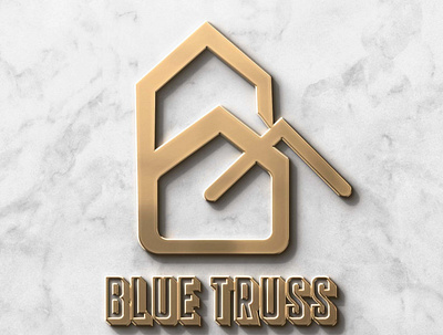 BLUE TRUSS LOGO branding design illustration logo logo animation logo design typography ui ux vector
