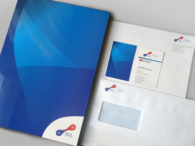 IVL Corporate Materials branding business card corporate logo materials print