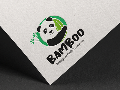 Bamboo Panda Logo branding design graphic design icon illustration logo vector
