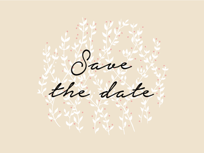 Save the date! date save the