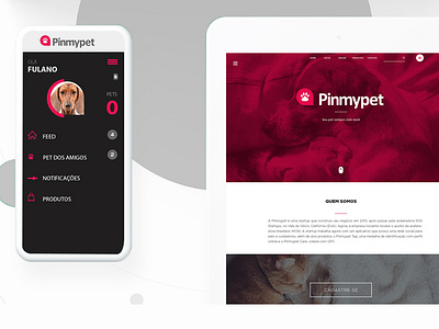 pinmypet app & website animal app pet pinmypet redesign social app website