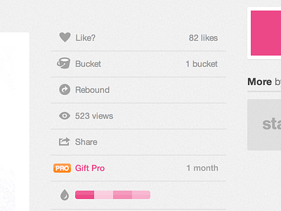 Giving PRO as a gift, for exceptionally high quality shot? dribbble gift idea meta pro suggestion