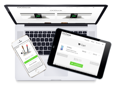 OCDesk website device presentation