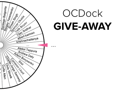 OCDock Give-Away Results! animation black dock free gif gift give away iphone ocdock white