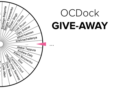 OCDock Give-Away Results! animation black dock free gif gift give-away iphone ocdock white