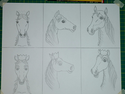 The Horse King Head - Character book cuentoinfantil design fantasy head horse illustration ilustracion king