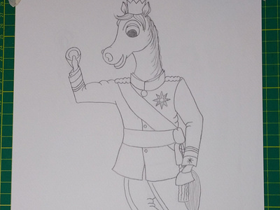 The Horse King - Drawing