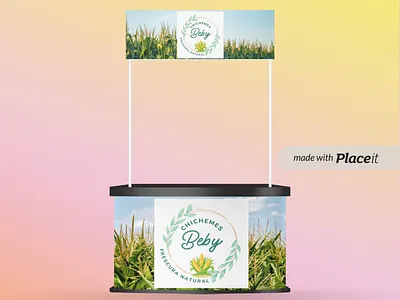 Fair Stand - Chichemes Beby beverage branding chicheme corn design fair stand logo stand