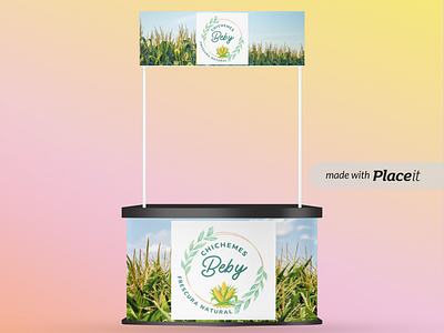 Fair Stand - Chichemes Beby beverage branding chicheme corn design fair stand logo stand