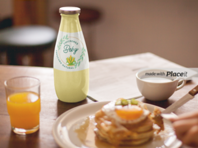 Breakfast and Chicheme - Chichemes Beby beverage branding chicheme corn design logo milk