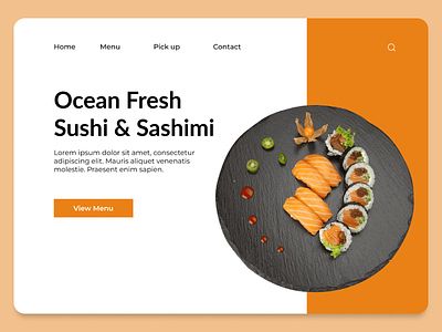 Sushi Website Header