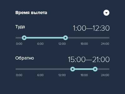 Flight time settings filter flight modal. flat pop up stettings