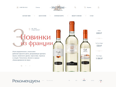 Mr. Wine design shop site sommelier store wine