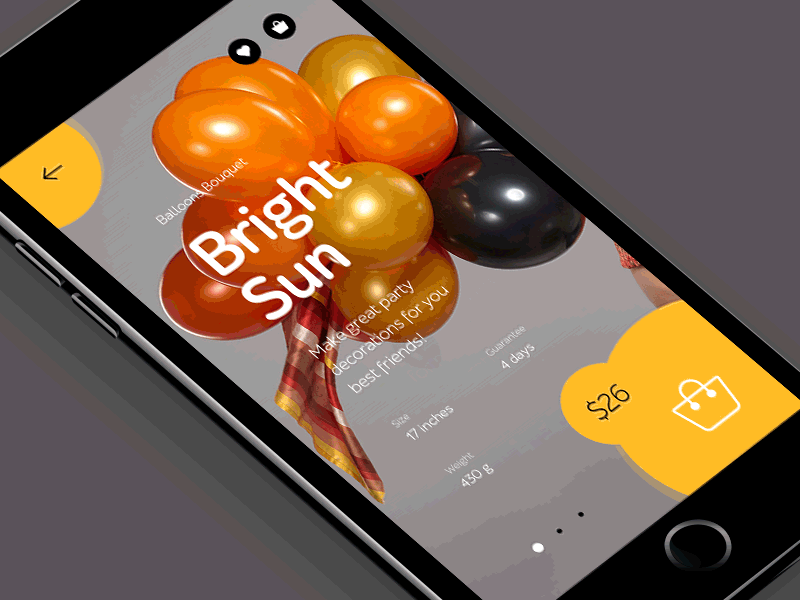 Flam app balloons bouquets mobile shop site store