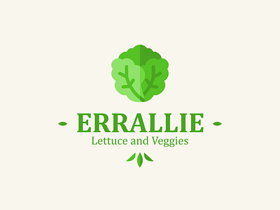 ERRALLIE Lettuce and Veggies Logo artist artwork branding design graphic design graphics greens illustration lettuce logo logo design logo inspiration typhography ui vector vegetable vegetables