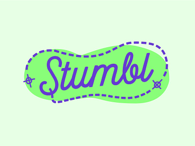 Stumbl branding concept green haus of west haus of west logo logodesign purple stumbl stumble