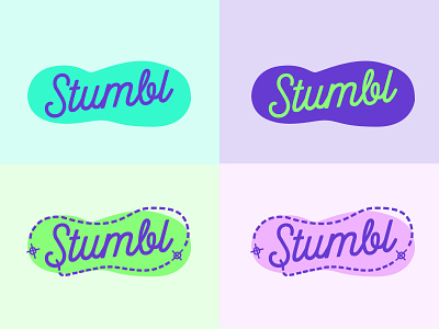 Stumbl Colour Variations branding colourlovers feet foot clan haus of west illustration logo logodesign purple stumbl stumble walking