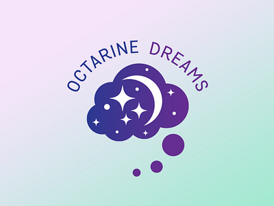 Octarine Dreams Logo cloud dreams galaxy logo logo designer logodesign magic octarine terry pratchett