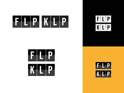 flpklp Logo Design black flip flipclip flipklip flpklp logo logodesign vector