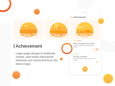 Achievement app illustration interface ios sketch ui