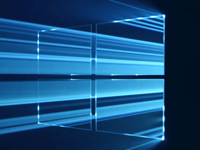 Windows 10 animation laser logo microsoft projection windows
