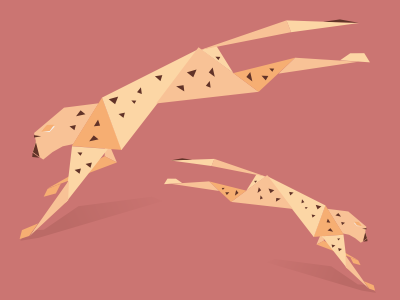 cheetah animal character cheetah graphic illustration